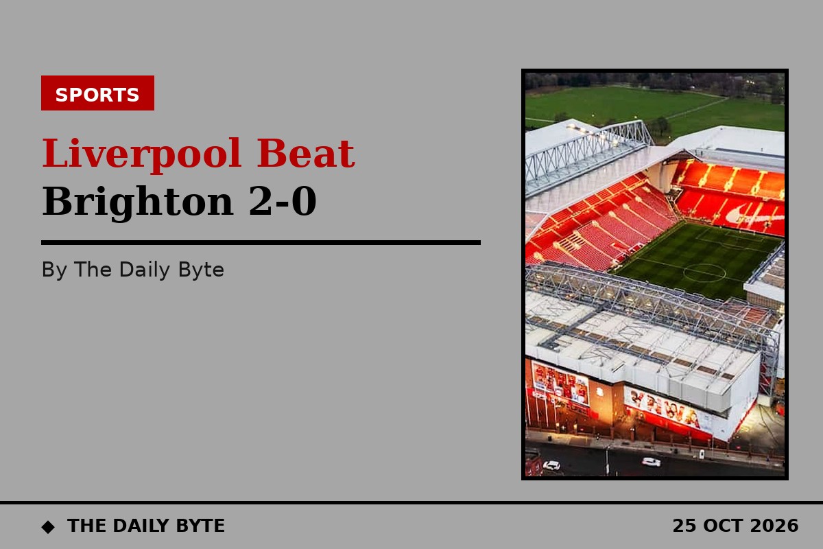 Photo for Liverpool beat Brighton 2-0 to climb to fourth