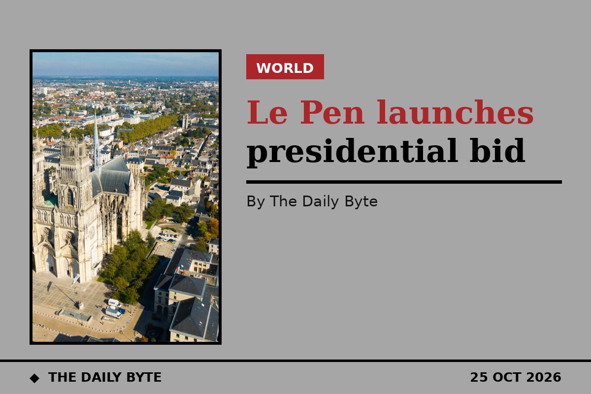 Le Pen launches presidential bid in Orleans as poll puts her far ahead of rivals