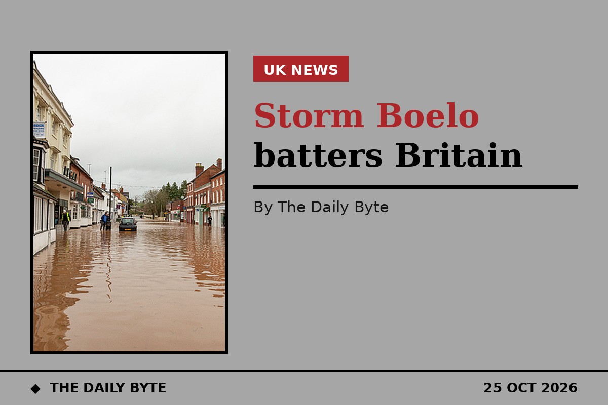 Storm Boelo: scaffolding collapse injures two in London as floods and power cuts hit Britain