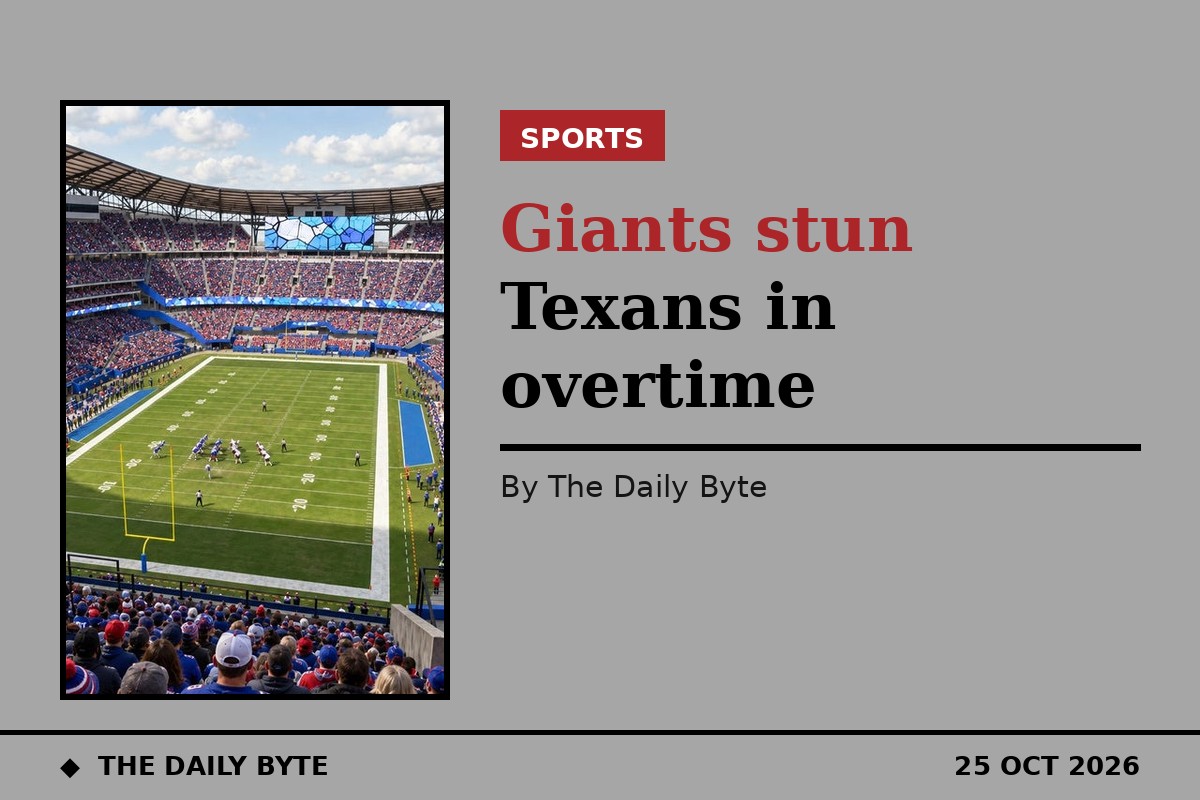 Giants stun Texans 27-21 in overtime as Skattebo stars in Houston