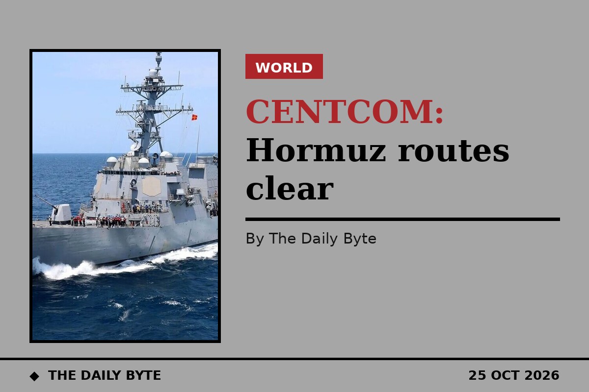 Photo for CENTCOM chief visits Hormuz and says transit routes are clear of Iranian mines