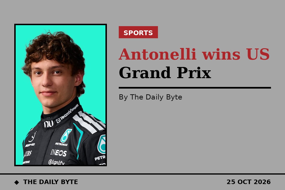 Antonelli wins US Grand Prix and needs two points in Mexico for the title