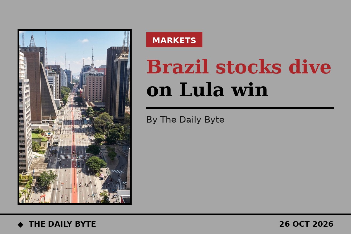 Photo for Brazil stocks dive as Lula wins re-election