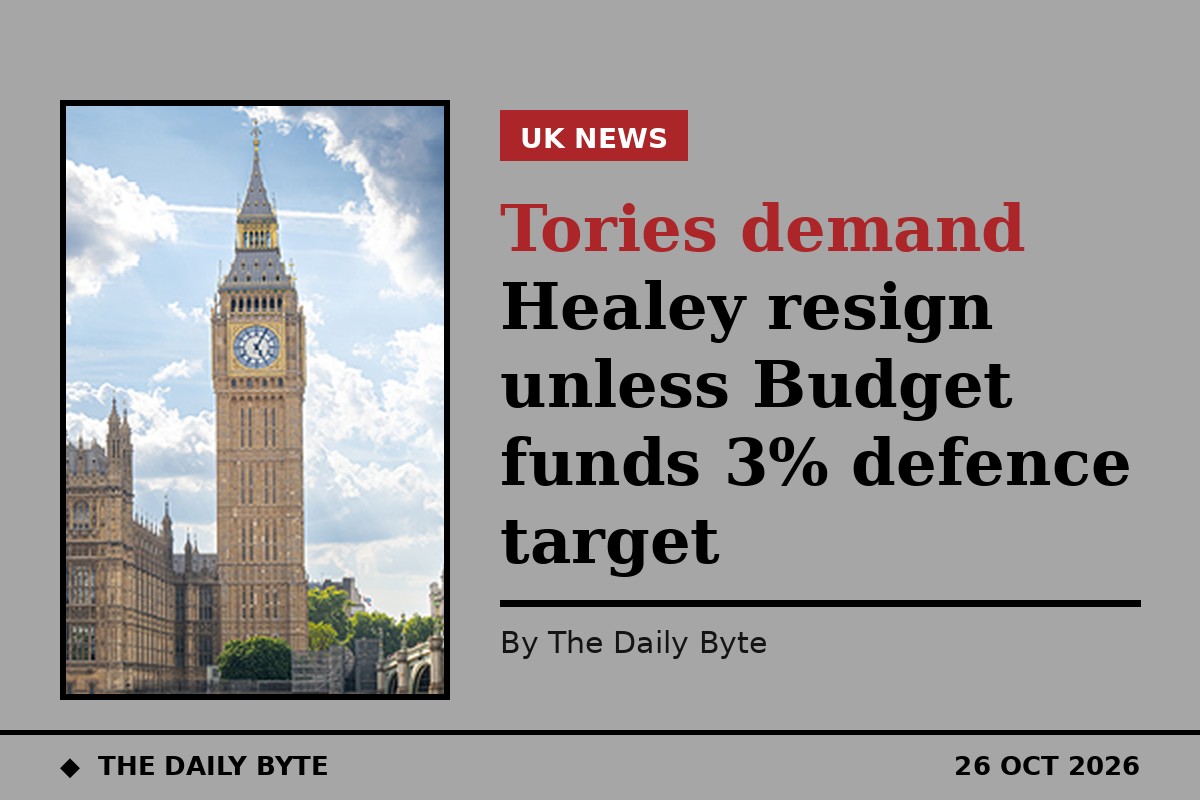 Tories demand Healey resign unless Budget funds 3% defence target
