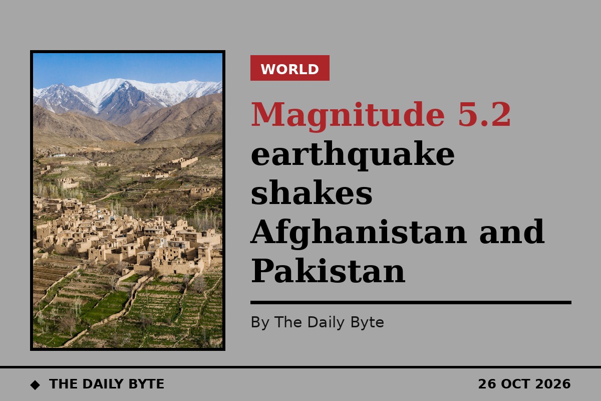 Photo for Magnitude 5.2 earthquake shakes Afghanistan and Pakistan