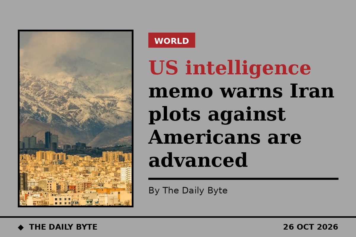 US intelligence memo warns Iran plots against Americans are advanced