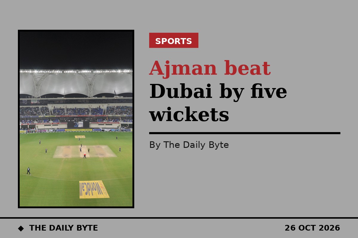 Ajman beat Dubai by five wickets in Emirates D20
