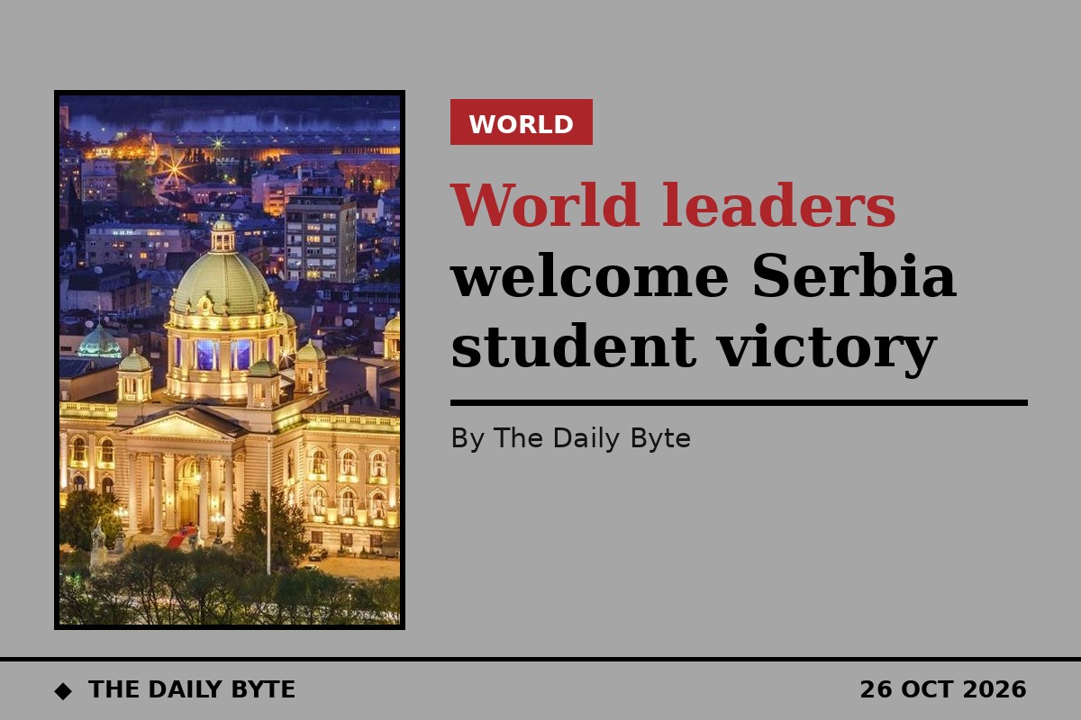 World leaders welcome Serbia's student election victory as Vucic concedes