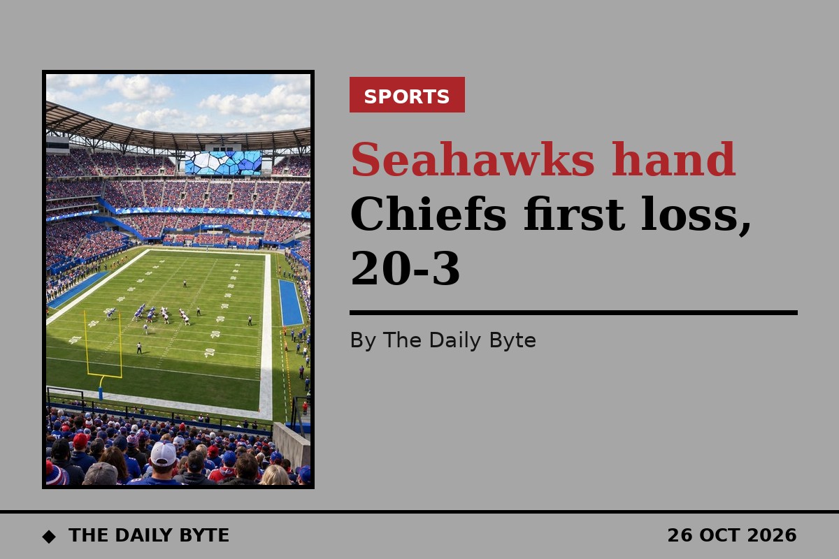 Seahawks beat Chiefs 20-3 on Sunday Night Football in the Chiefs first loss