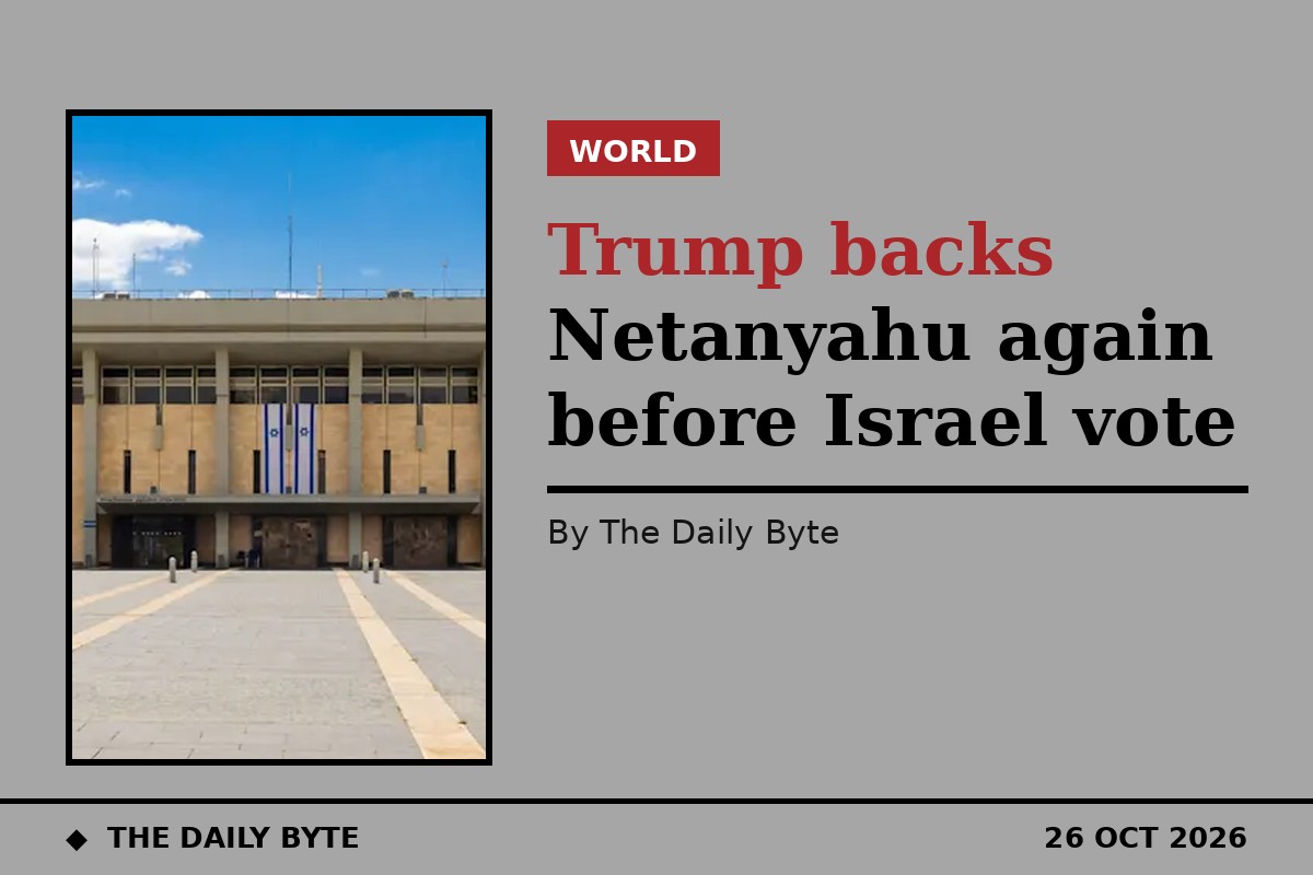 Trump issues second endorsement for Netanyahu ahead of Tuesday Israel election