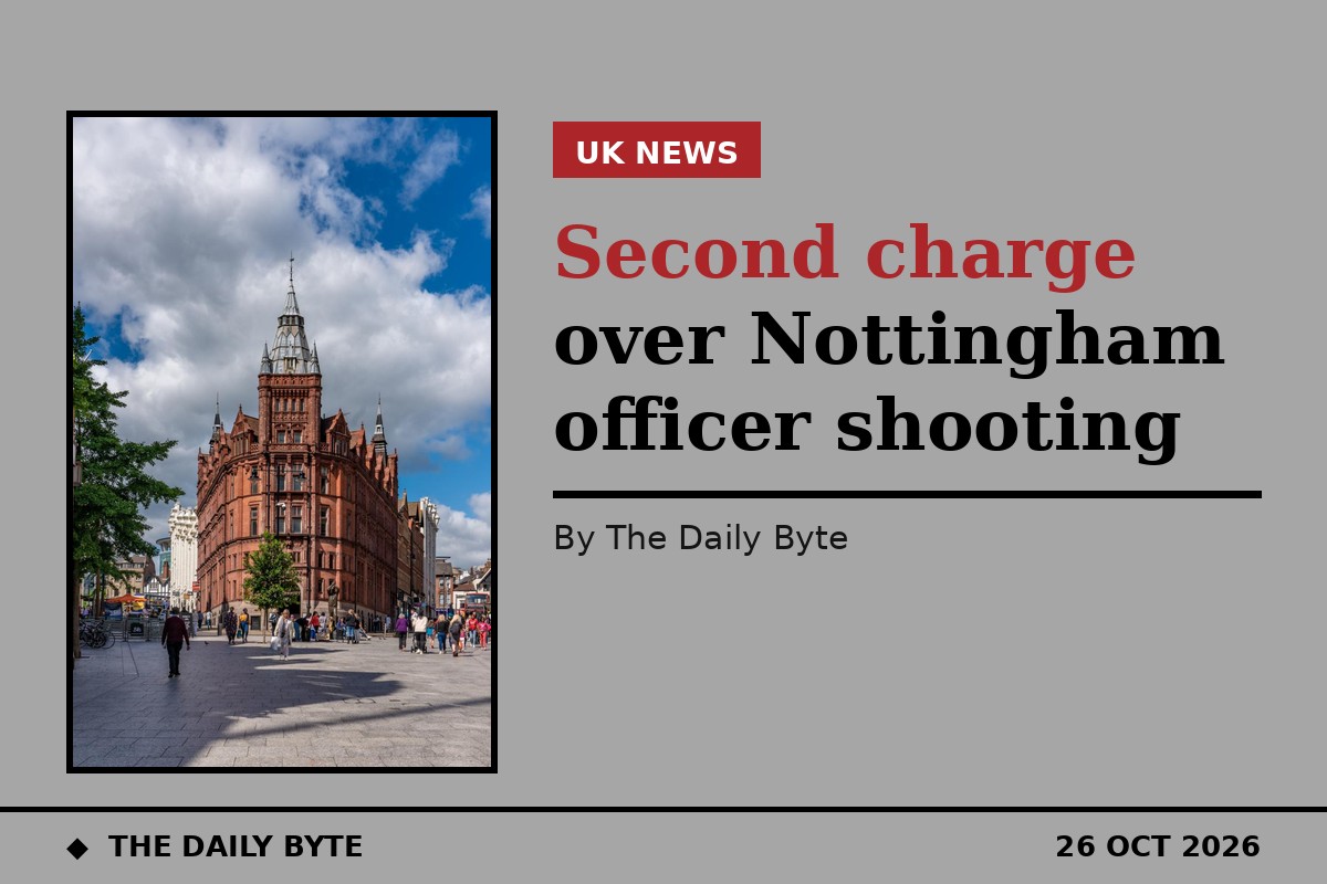 Second person charged after Nottingham police officer shot at city bus stop