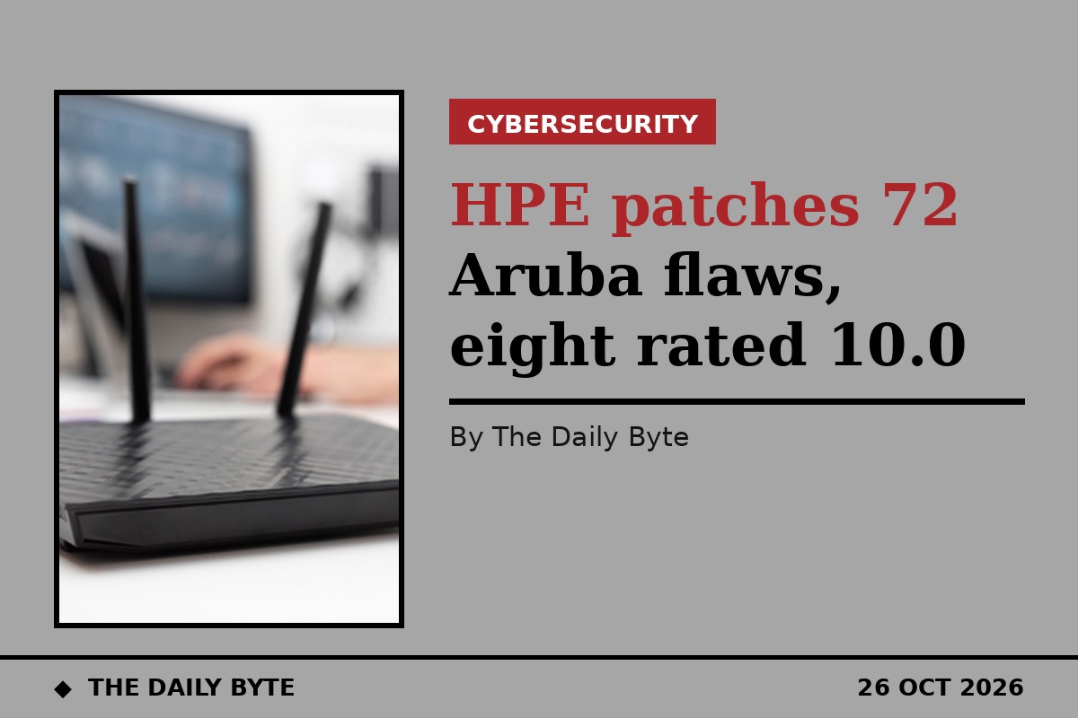 Photo for HPE patches 72 Aruba wireless flaws, including eight rated maximum severity