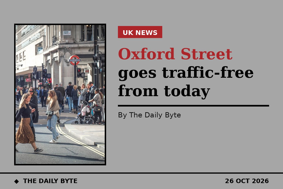 Photo for Oxford Street goes traffic-free as London pedestrianisation begins