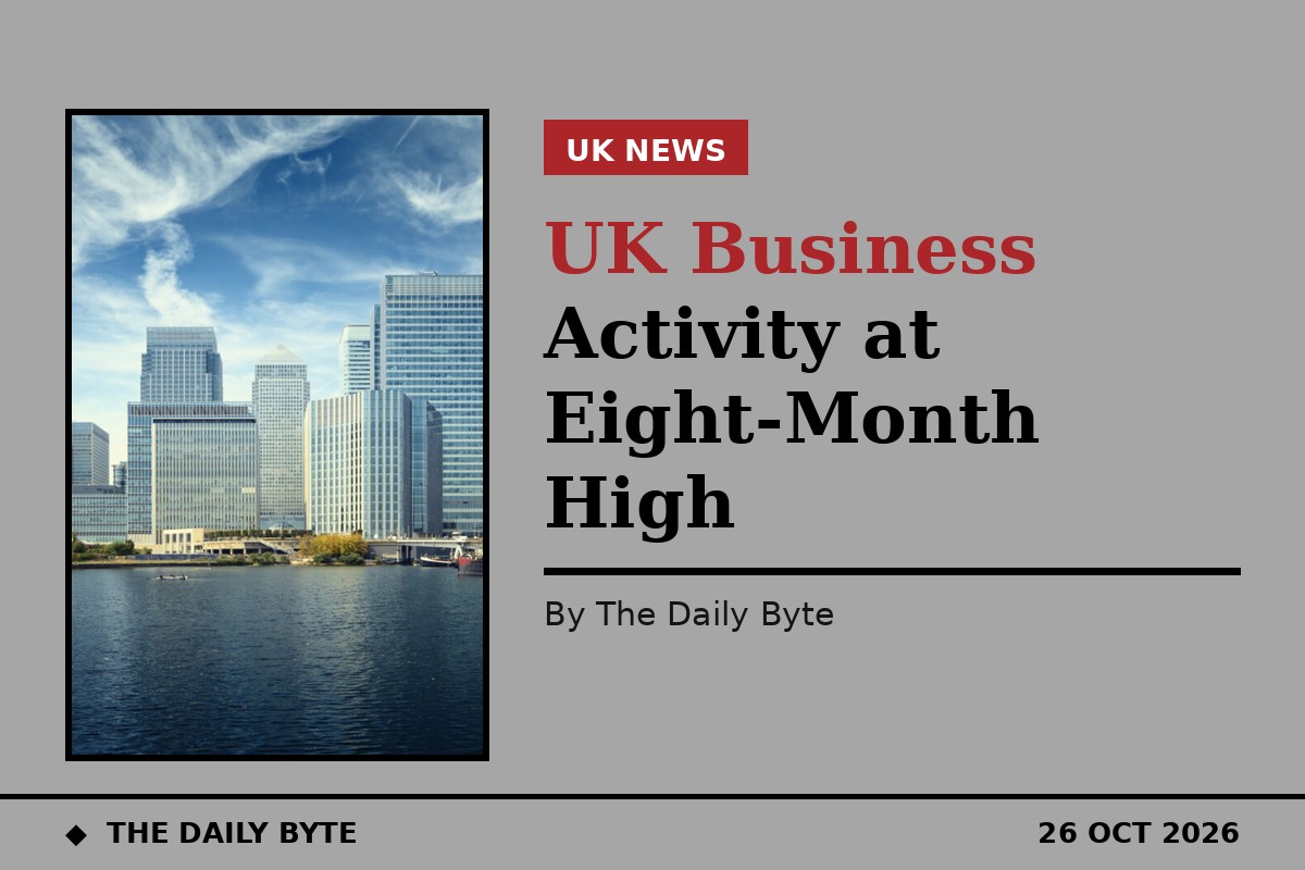 Photo for UK Business Activity Hits Eight-Month High as New Orders Surge Ahead of Budget