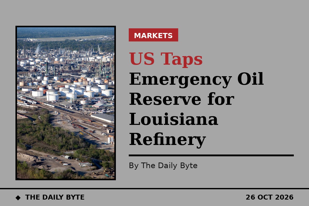 US Taps Emergency Oil Reserve to Keep Louisiana Refinery Running