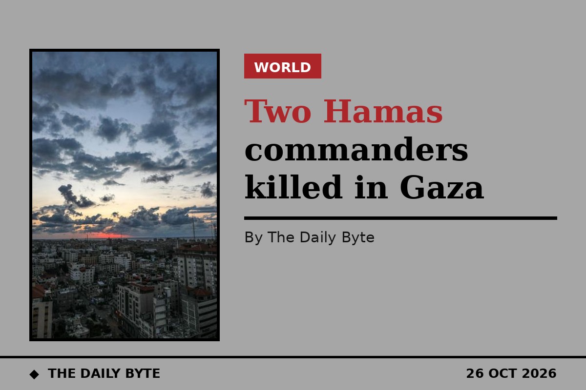 Israel Says Two Senior Hamas Commanders Killed in Gaza Strikes Amid Ceasefire Violations
