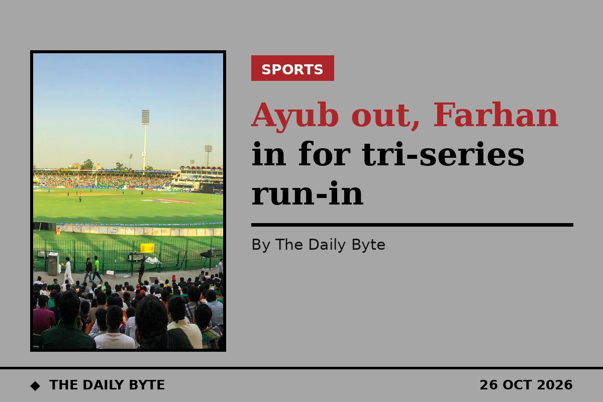 Photo for Saim Ayub Released from Pakistan ODI Squad as Sahibzada Farhan Steps In for Tri-Series Run-In