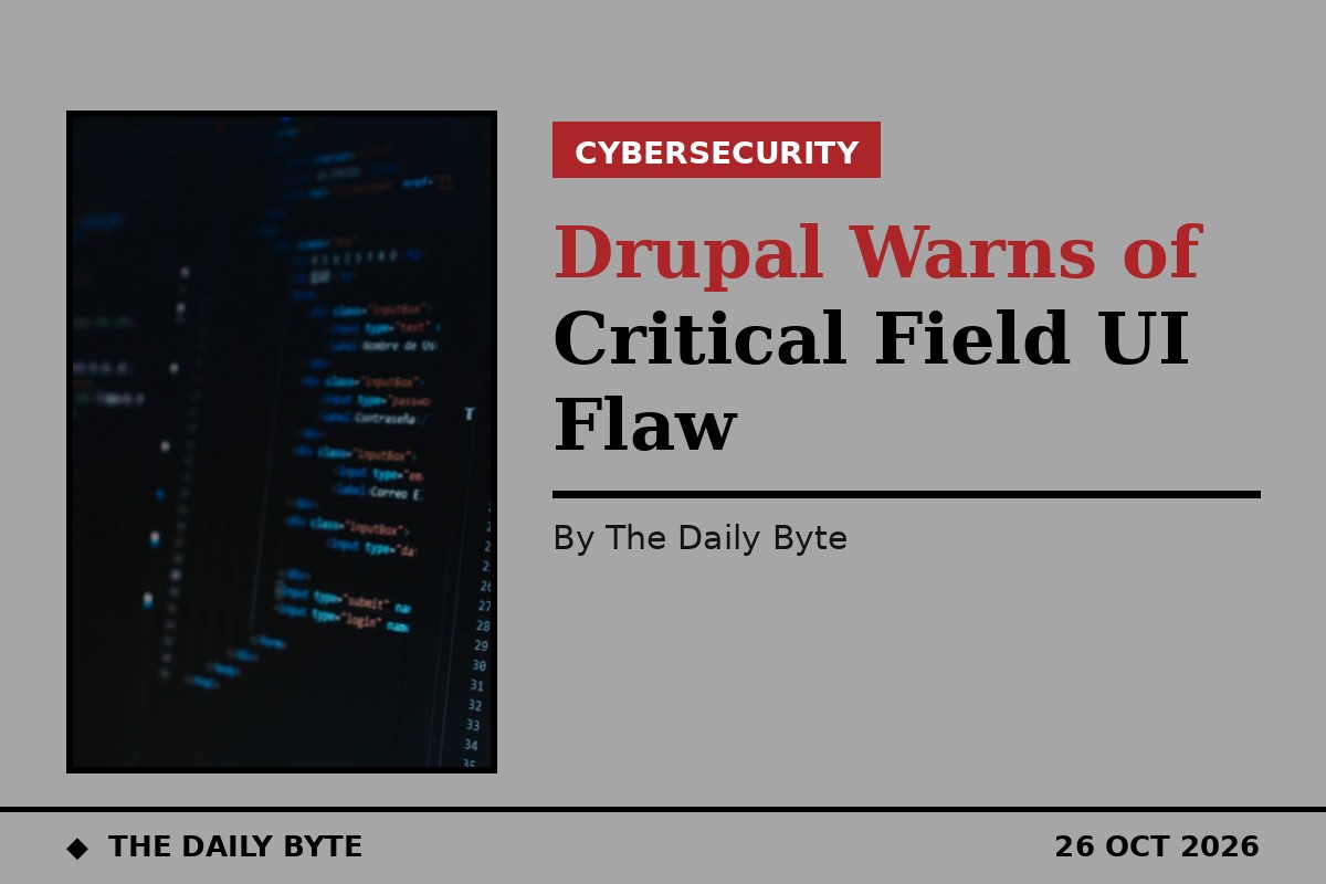 Photo for Drupal Warns of Critical Field UI Code Execution Flaw