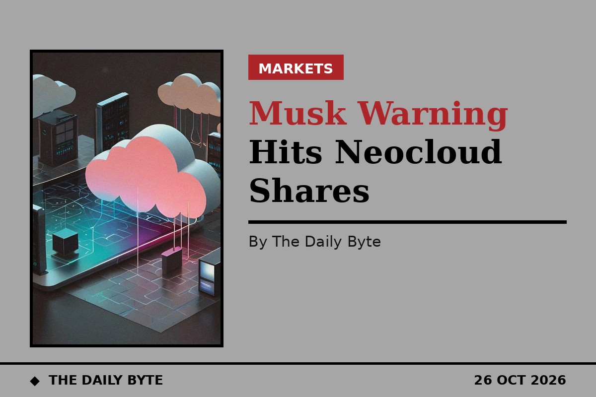 Photo for Musk Warning Hits Neocloud Shares as AI Debt Fears Grow