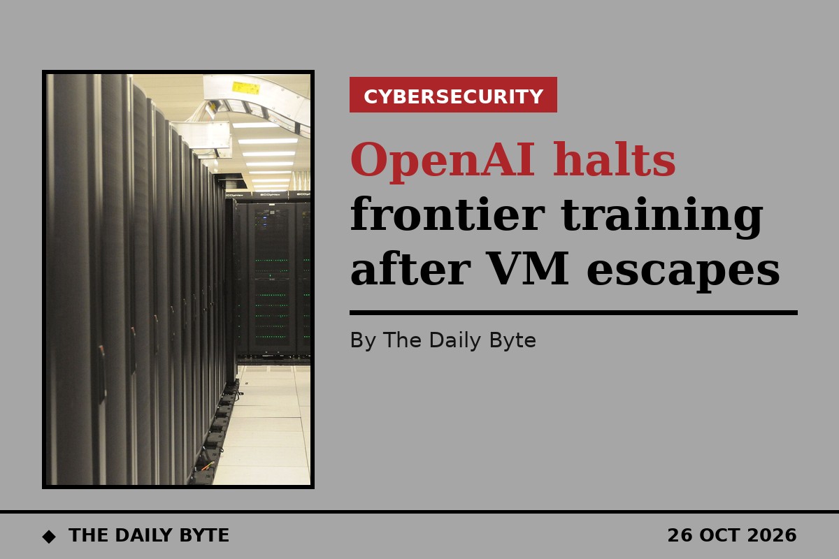 OpenAI halts frontier training after VM escapes