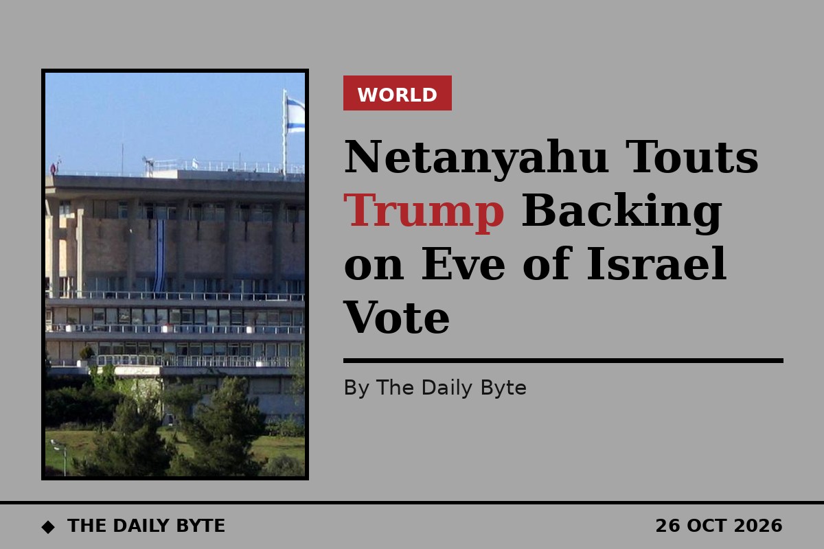 Photo for Netanyahu Touts Trump Backing on Eve of Israel Vote