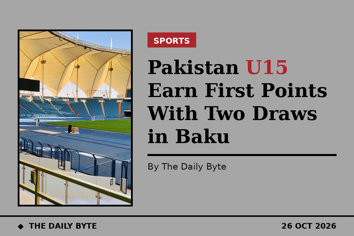 Pakistan U15 Earn First Points With Two Draws in Baku