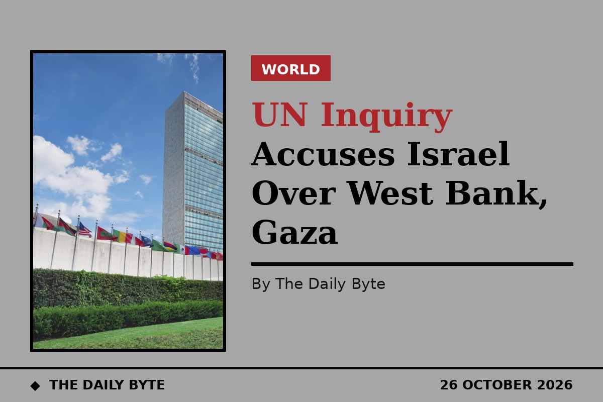 UN Inquiry Accuses Israel Over West Bank, Gaza