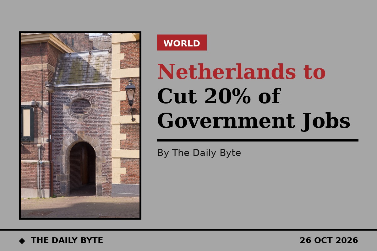 Netherlands to Cut 20% of Government Jobs Over a Decade