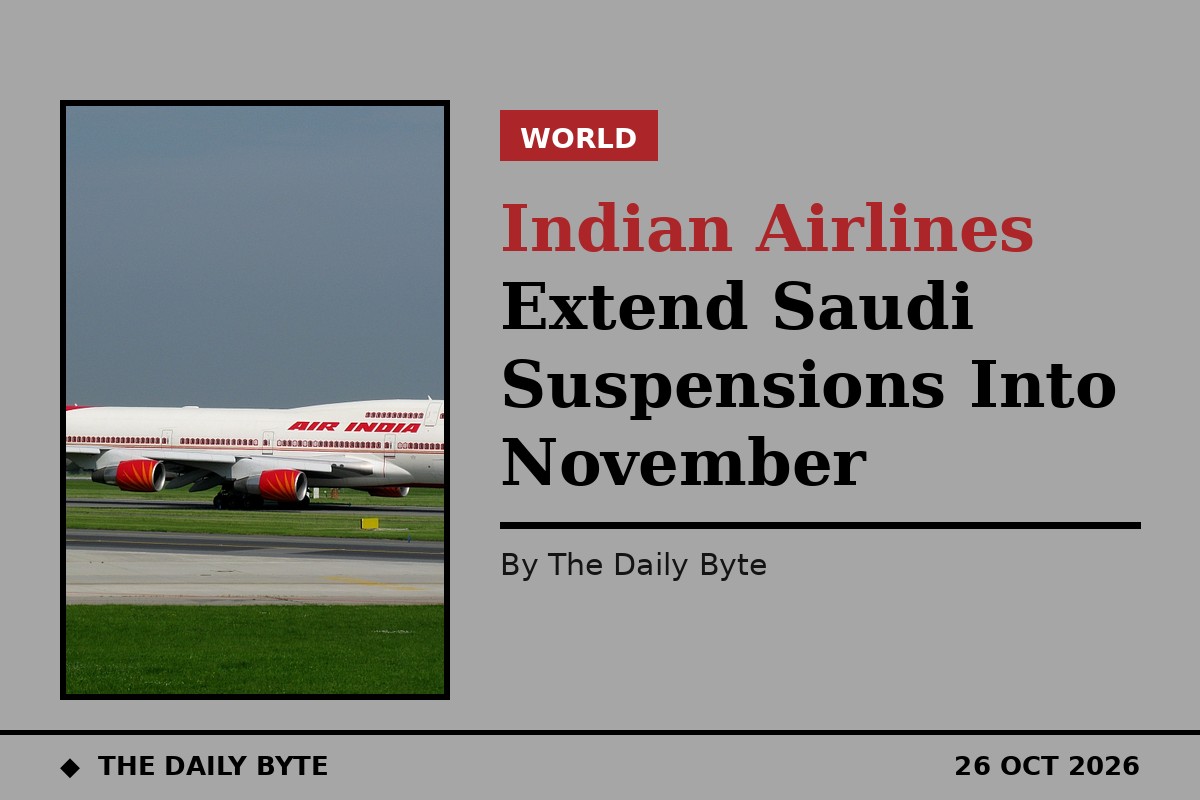 Indian Airlines Extend Saudi Suspensions Into November