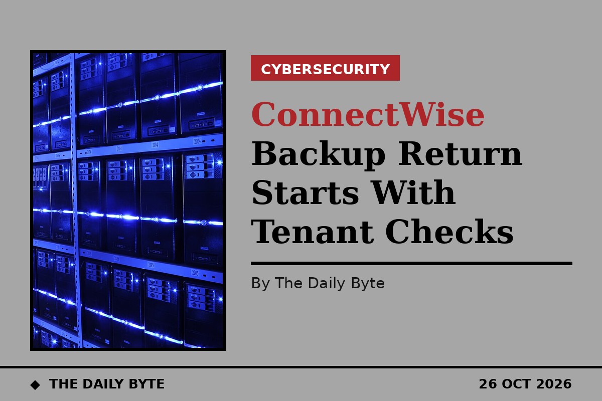 Photo for ConnectWise Backup Return Starts With Tenant Checks