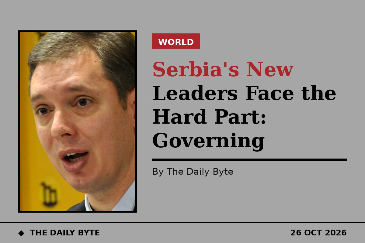 Serbia's New Leaders Face the Hard Part: Governing