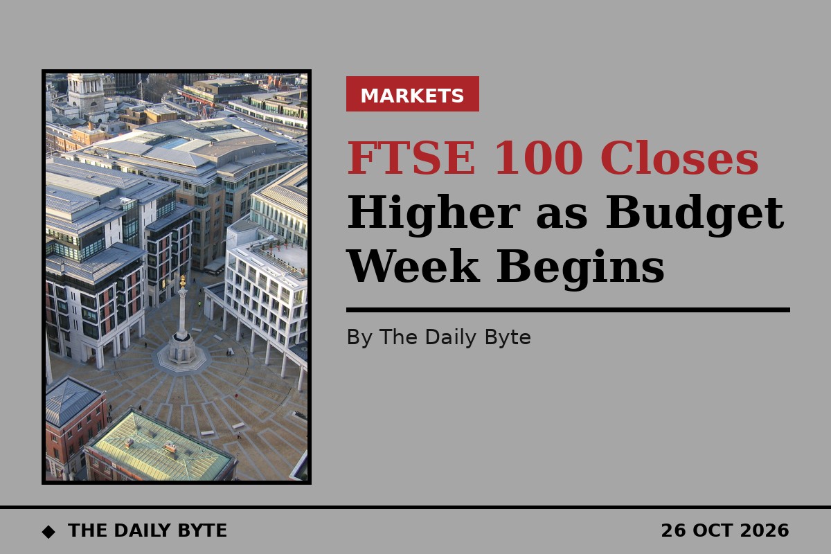 Photo for FTSE 100 closes higher as Budget week begins