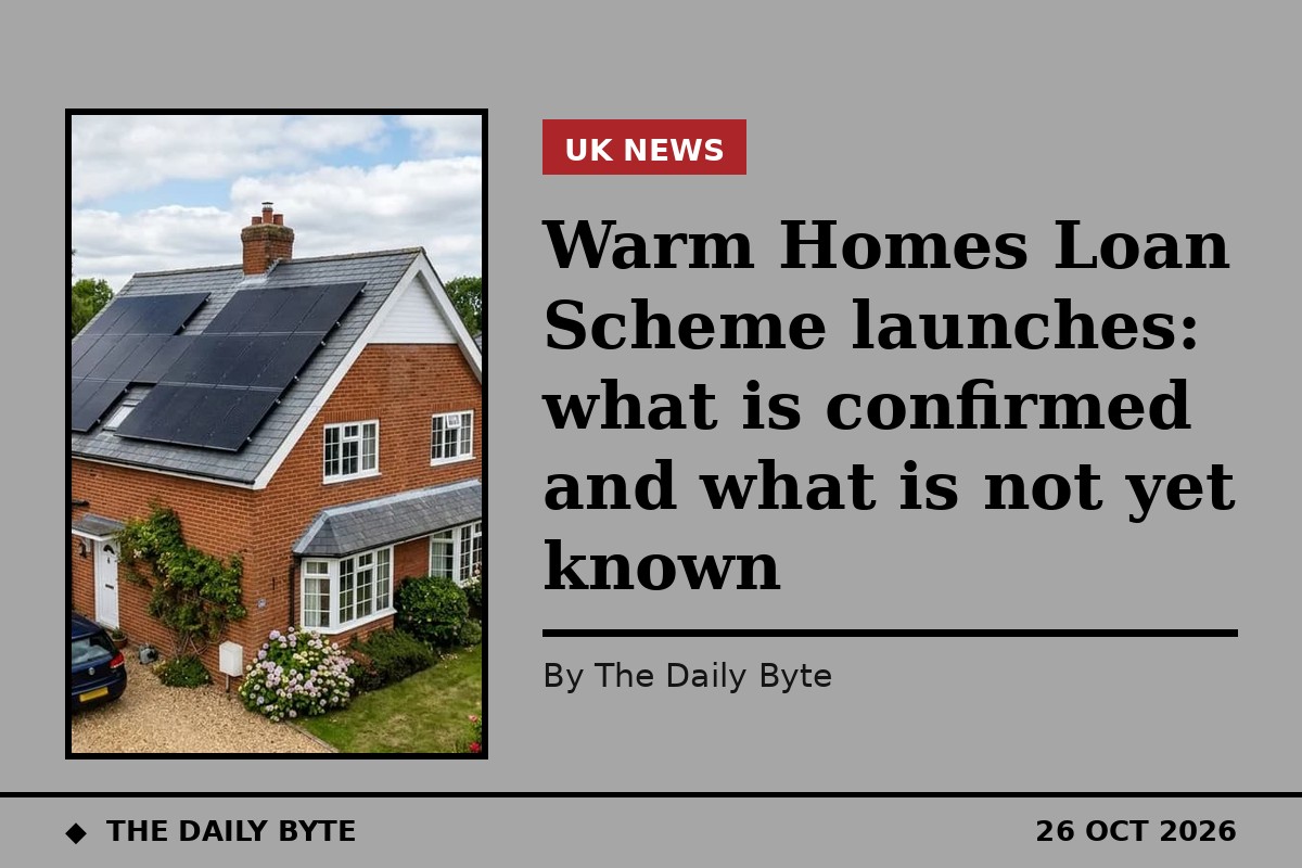 Warm Homes Loan Scheme launches: what is confirmed and what is not yet known