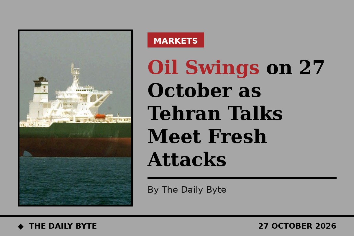 Photo for Oil swings on 27 October as Tehran talks meet fresh attacks