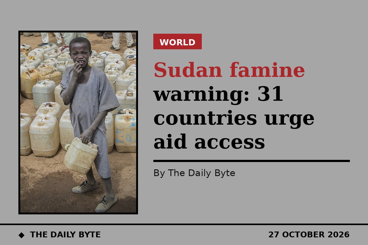 Photo for Sudan famine warning: 31 countries urge aid access