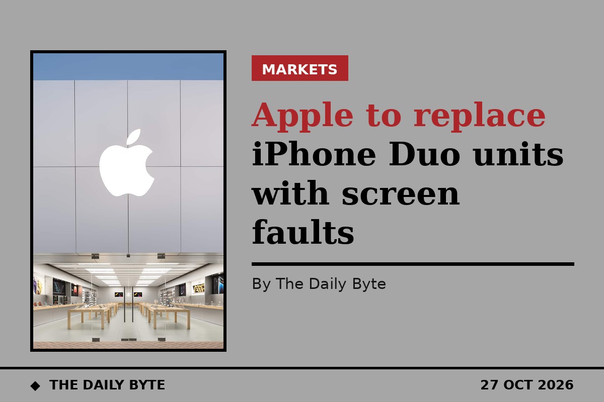 Apple to replace iPhone Duo units with screen faults