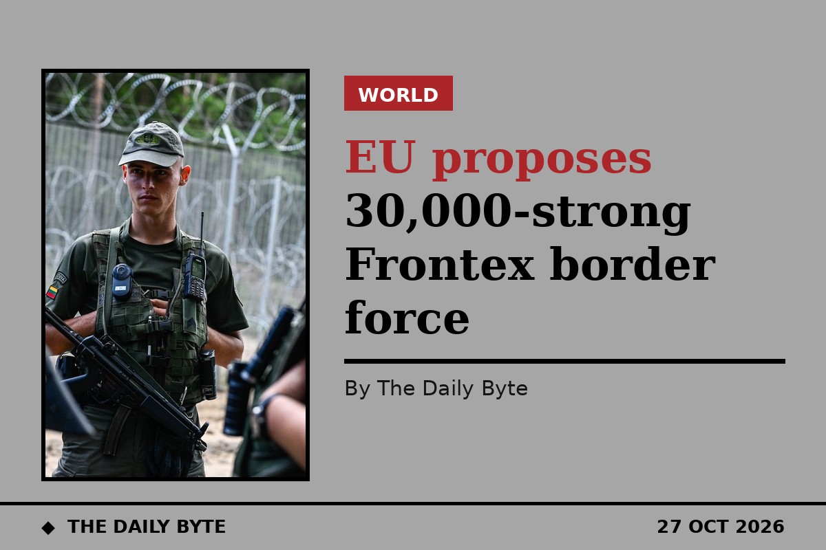 EU proposes 30,000-strong Frontex border force