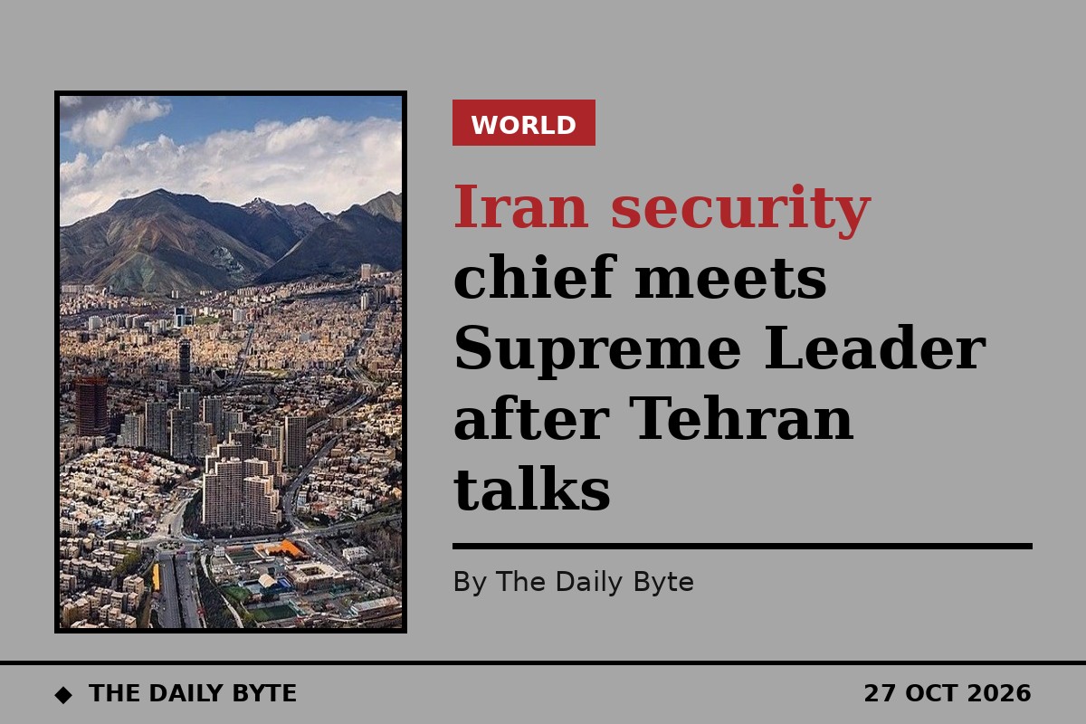 Iran security chief meets Supreme Leader after Tehran talks