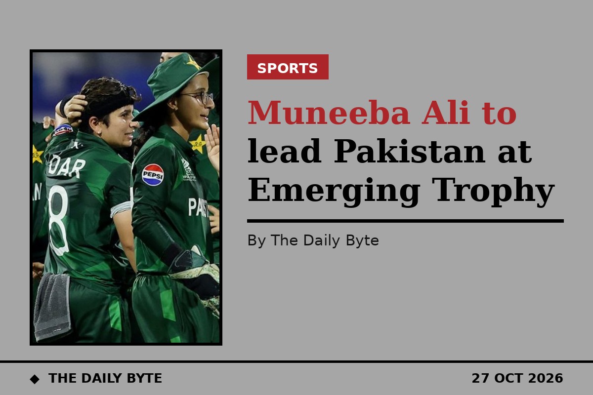 Photo for Muneeba Ali to lead Pakistan at Emerging Trophy