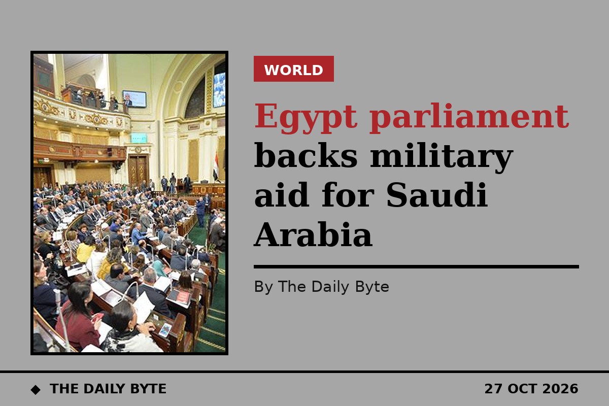 Egypt parliament backs military aid for Saudi Arabia