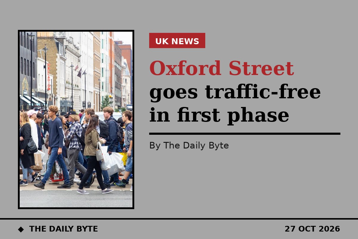Oxford Street goes traffic-free in first phase