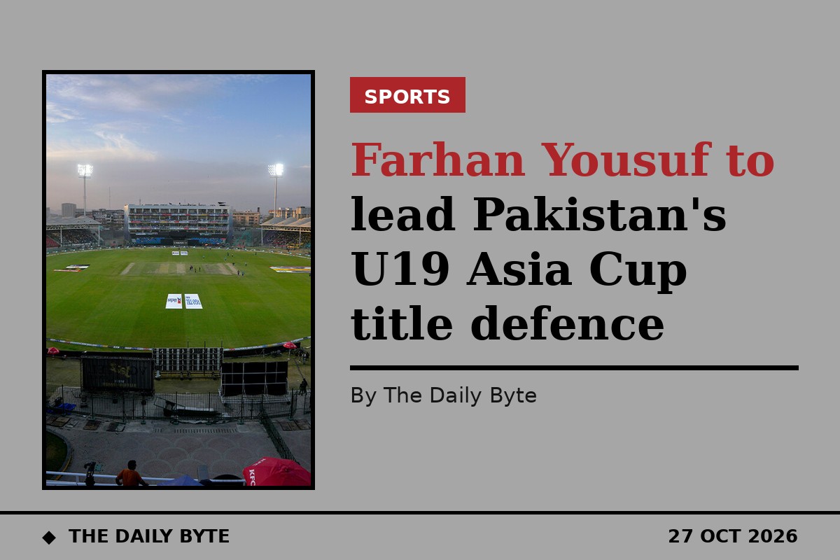 Farhan Yousuf to lead Pakistan's U19 Asia Cup title defence