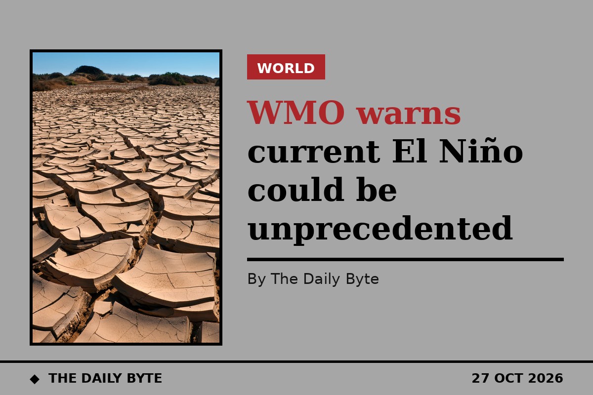 Photo for WMO warns current El Niño could be unprecedented