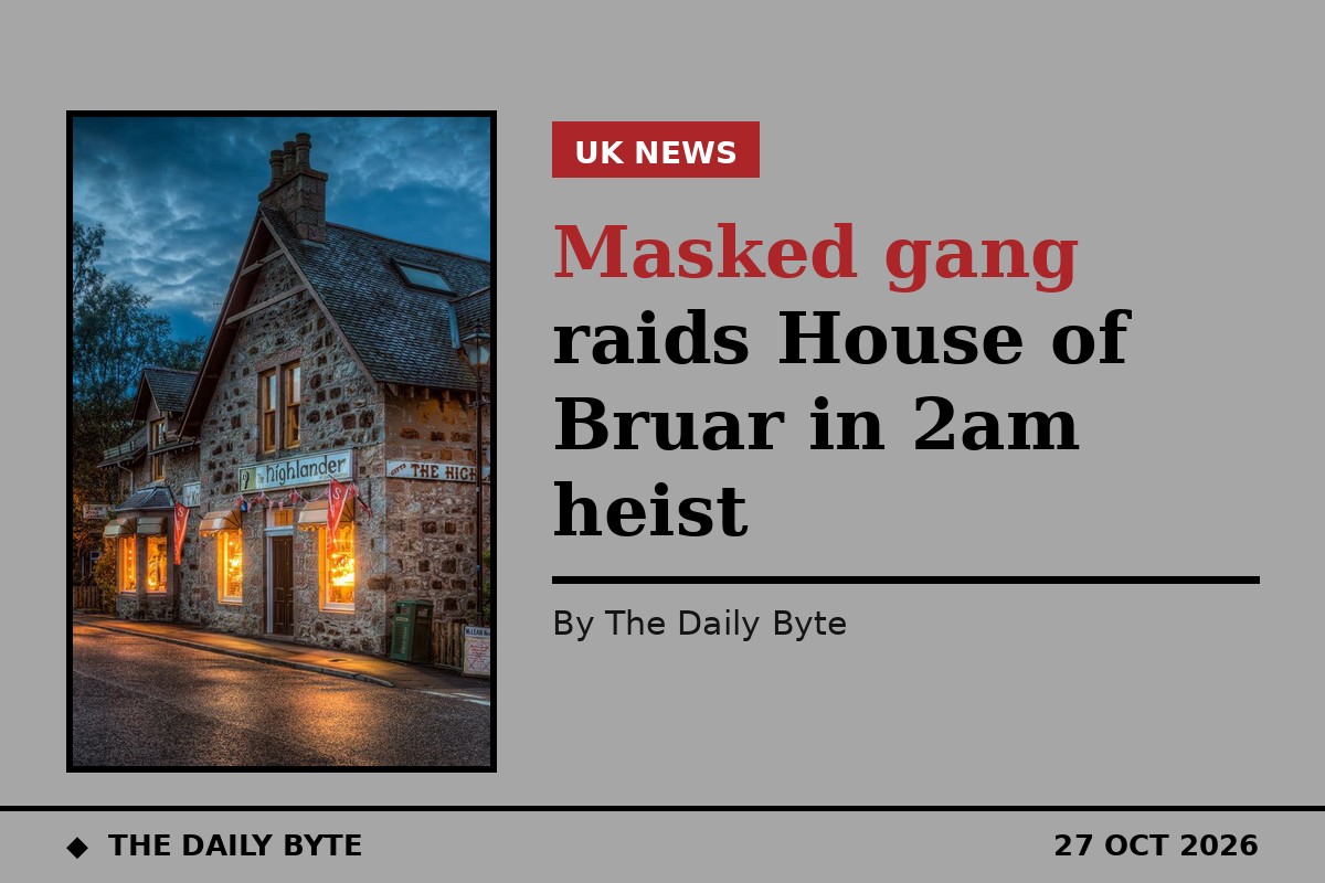 House of Bruar raid: masked gang steals more than £10,000 of alcohol in 2am heist