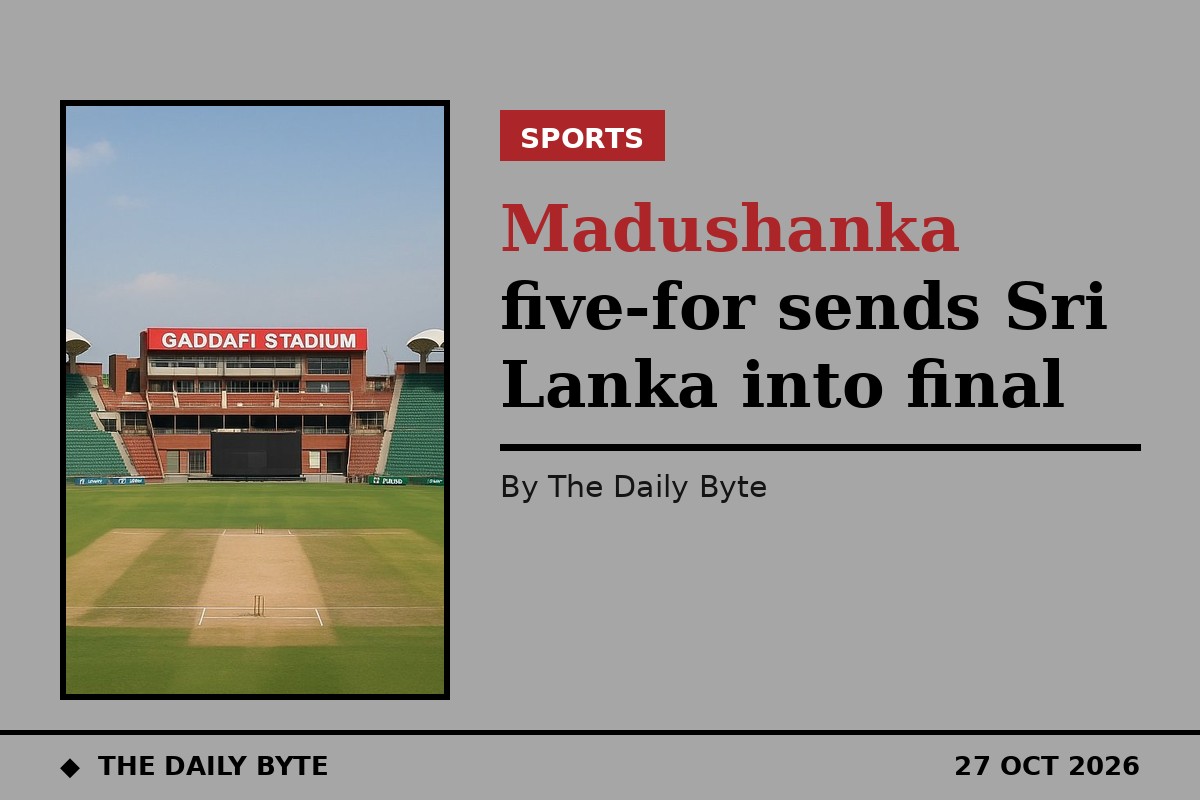 Sri Lanka Crush Pakistan by 8 Wickets to Reach Tri-Series Final