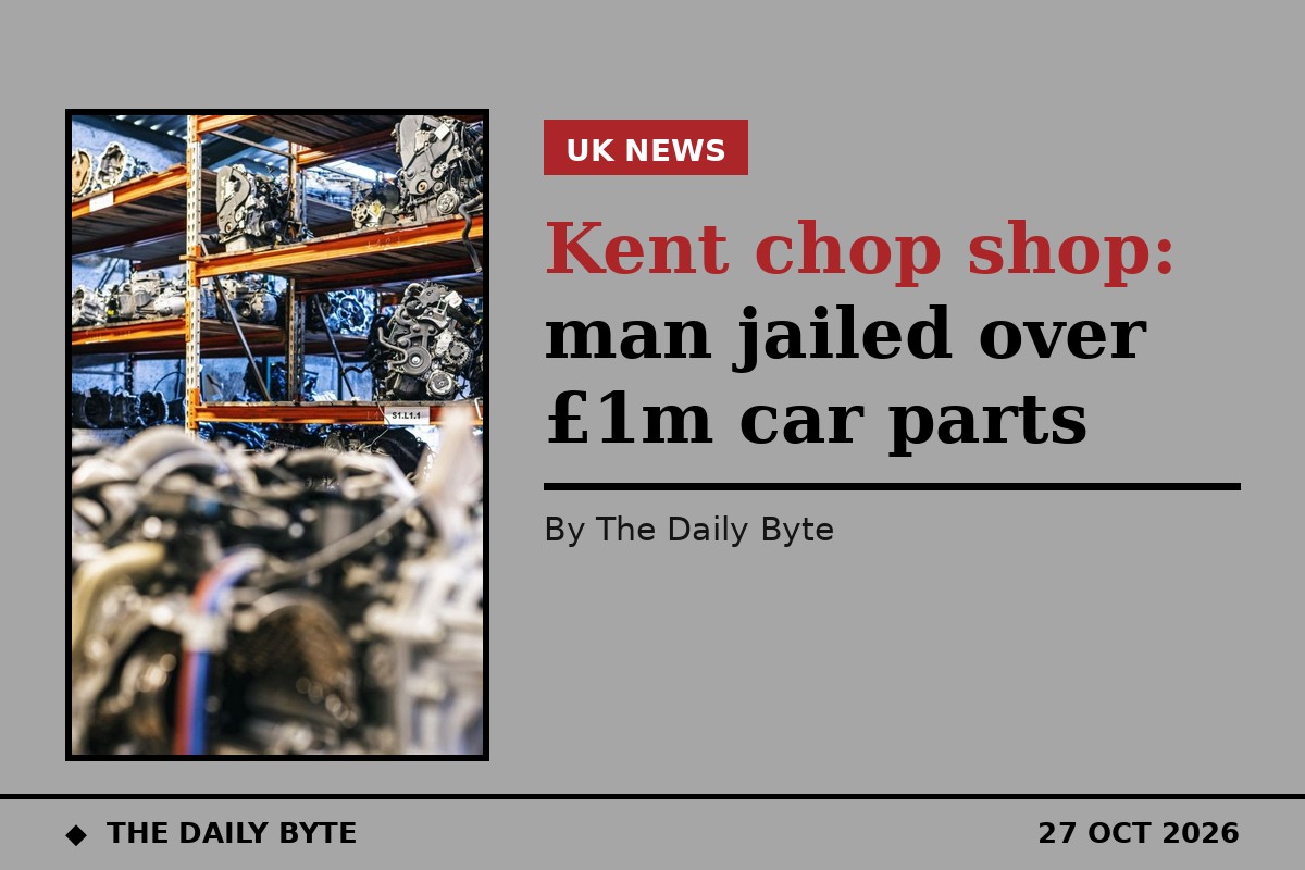 Kent Chop Shop: Man Jailed Over £1m Stolen Car Parts