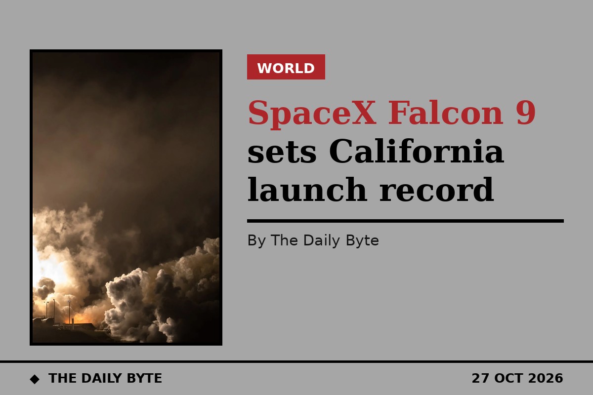Photo for SpaceX Falcon 9 sets California annual launch record