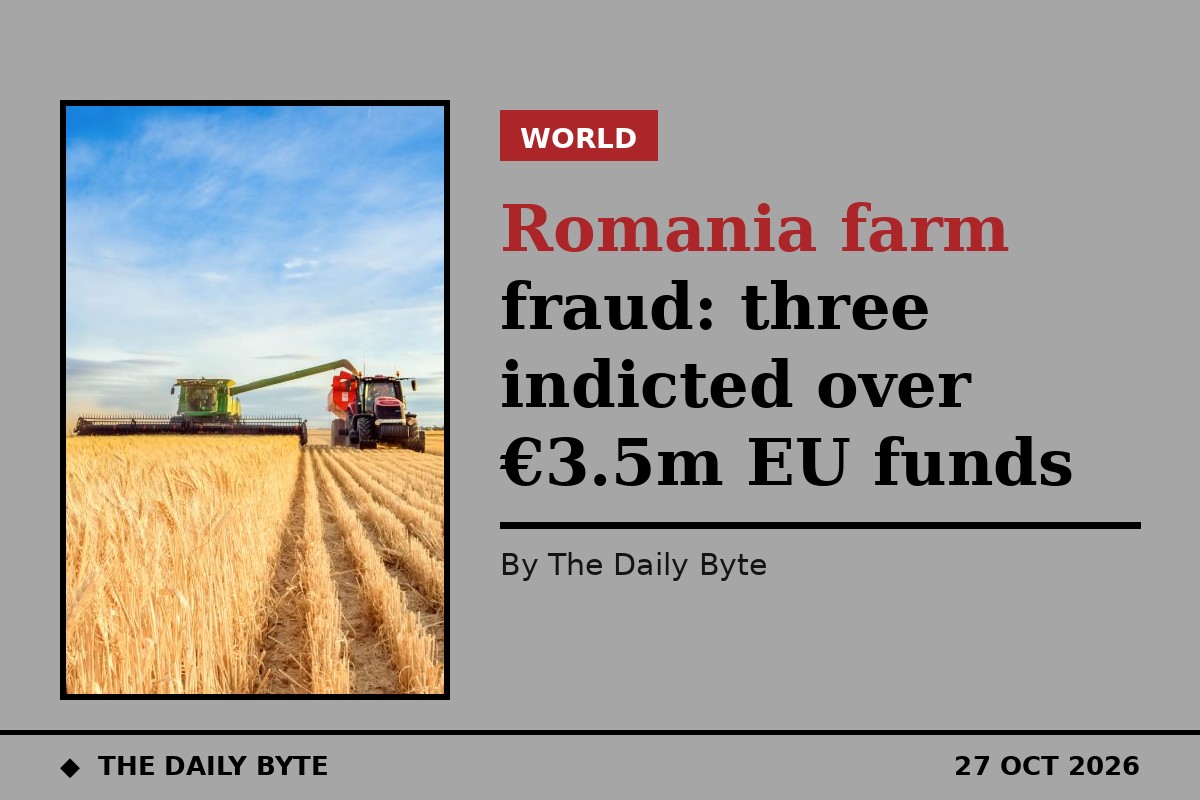 Romania farm fraud: three indicted over €3.5m EU funds