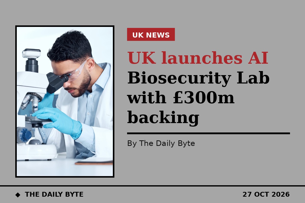 UK launches AI Biosecurity Lab with £300m backing