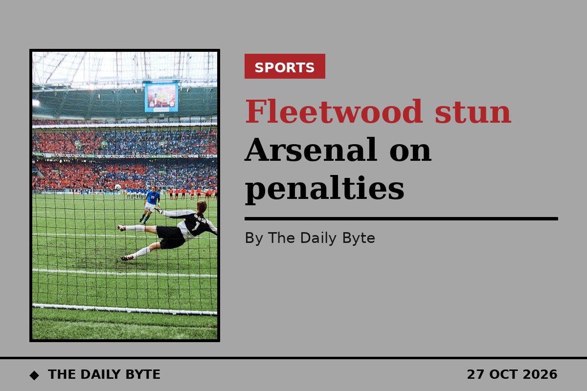 Fleetwood stun Arsenal on penalties in Carabao Cup shock